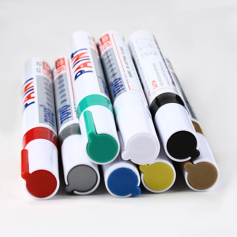 Tire Rubber Metal Glass Wood Stone Waterproof Oil Pen Colourful Oily Marker Paint Pen School Stationery Office Supplies