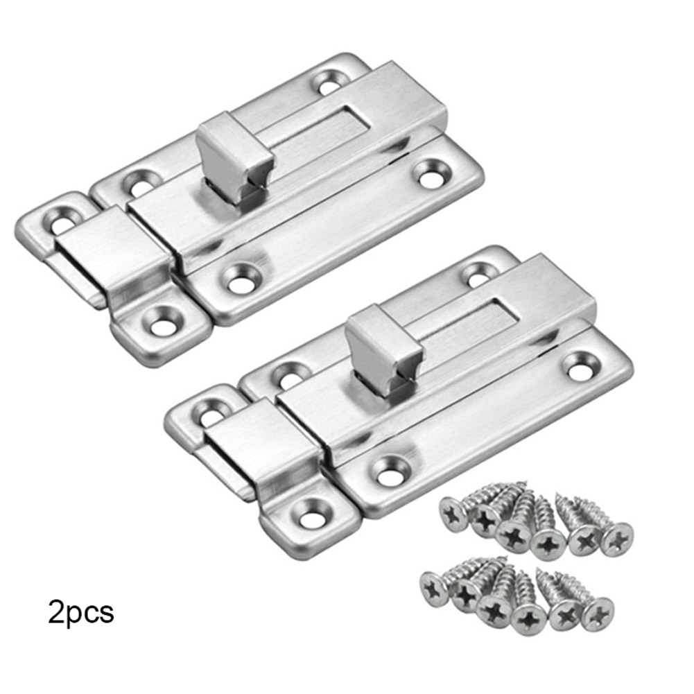 'The Best' Stainless Steel Door Bolts Latch Sliding Door Lock Slide Bolts for Internal Doors 889: 2pcs