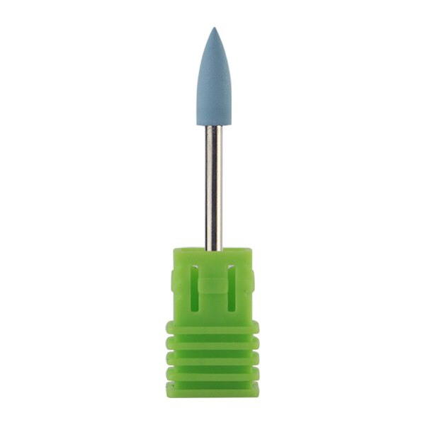 Bullet Head Nail Boren Rubber Silicon Bit Nail Buffer Mills Voor Manicure Pedicure Schoon Polish Gereedschappen: C7