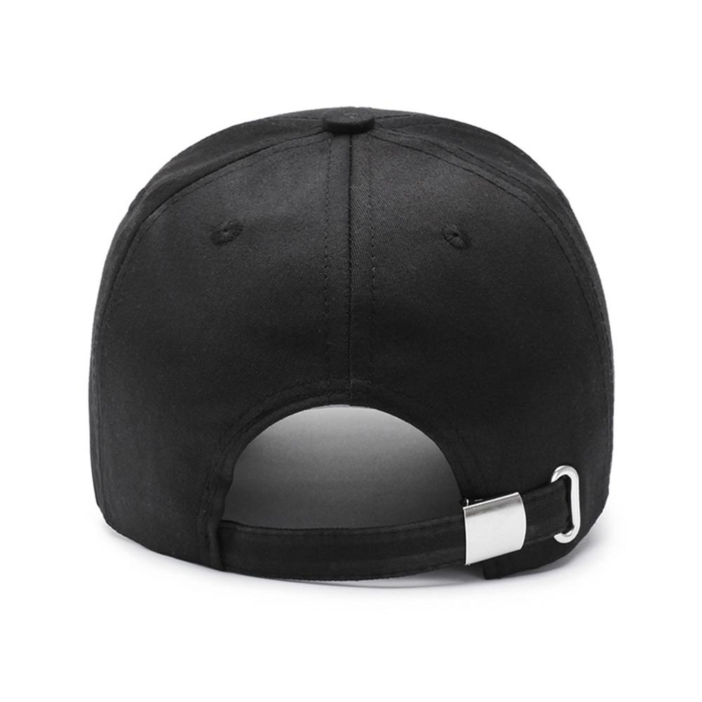 Gorra de béisbol femenina para hombre y mujer, Color sólido, ajustable, bordado, para amantes, verano, Color blanco y negro, novedad de