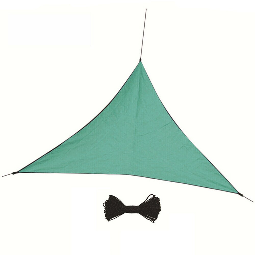 Waterproof Anti-UV Triangle Awning Sun Shading Net Sun Shade Sail Outdoor Swimming Pool Garden Canopy Shade Cloth Shelter: Green