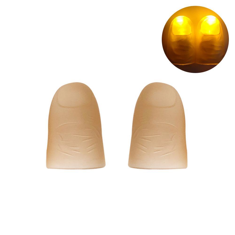 Leucht Spielzeug freundlicher Erstaunliche Fantastische glühen Spielzeug LED Licht Finger-Beste Finger glühen glühende Finger Für freundlicher Ringe l L5L6: Gold