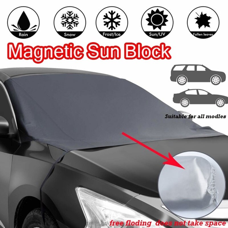 Auto Zonnescherm Zonnescherm Voorruit Zonwering Universele Magneet Duurzaam Winter Autoruit Schaduw Voorruit Cover