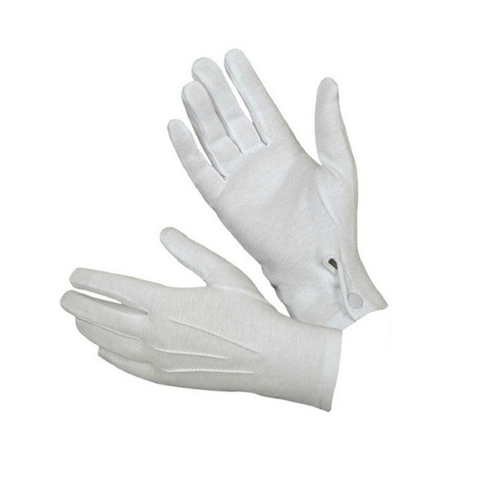 Guantes Blancos formales, esmoquin, guardia de Honor, desfile, Papá Noel, inspección, 1/5/10 pares: Gris