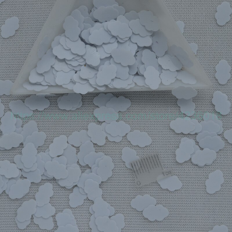 25g 6*9mm Leuke Cloud Vormige PVC losse Pailletten Voor Ambachten Pailetten Plakboek Decoratie Kid DIY Accessoire