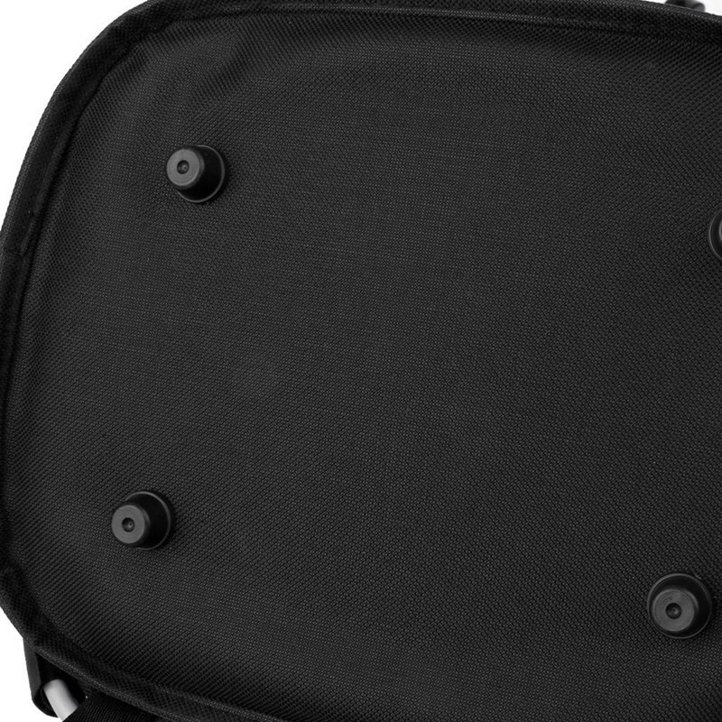 Sykkelhåndtak kurv bag avtagbar oppbevaringsveske sykkel vanntett bærer oppbevaring + holder - svart , 36 x 26 x 24cm