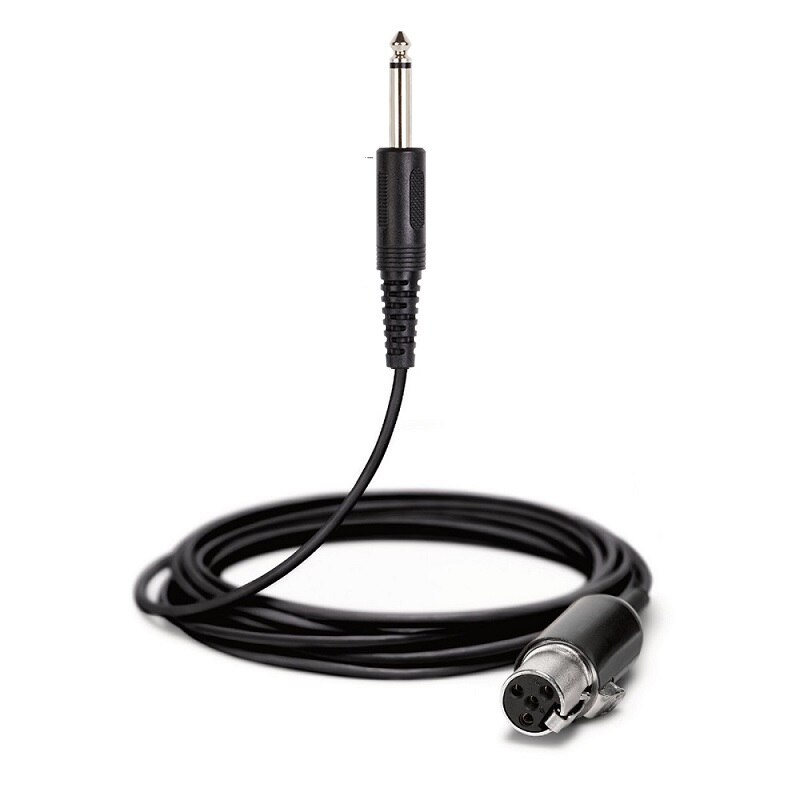 Bolymic gitarrkabel sladd för shure instrument kabel för elgitarr & bas 1/4 " jack  to 4- pin mini