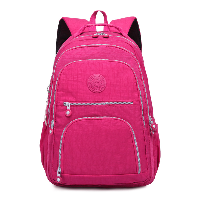 Tegaote Schulrucksack für Studenten, für Teenager, Mädchen, Jungen, 2024, Reiserucksäcke, Tasche, Damen, Nylon, wasserdicht, Laptop-Rucksack, unisex: 13 zoll / Burgunderrot