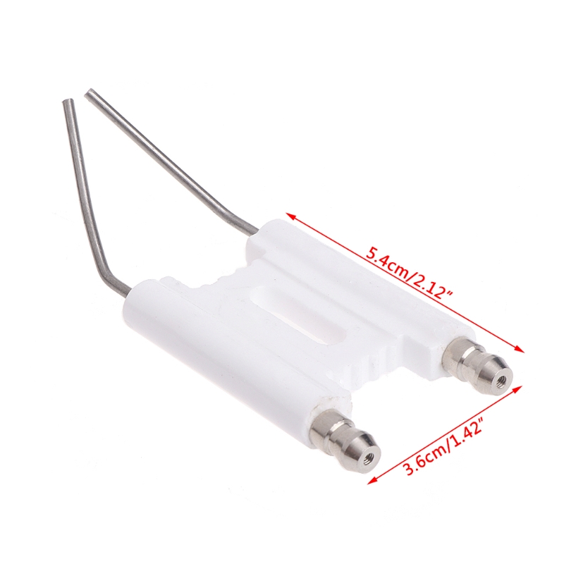 1PC Double Rod Ceramic Spark Ignition Electrode Burning Machine Fuel Oil Gas Stove