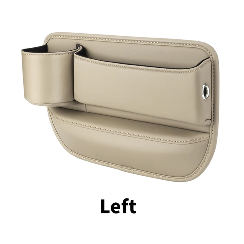 Leather Car Seat Sewn Gap Crevice Slot Storage Box Cup Holder For Alfa Romeo 4C 159 Spider Giulia Giulietta 156 Mito 147 8C Stel: Orange