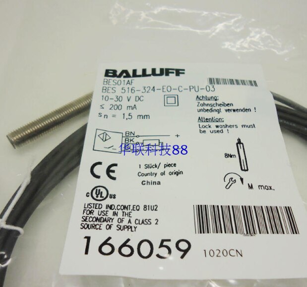 BES 516-324-E0-C-PU-03 Balluff Proximity Switch Sensor and original