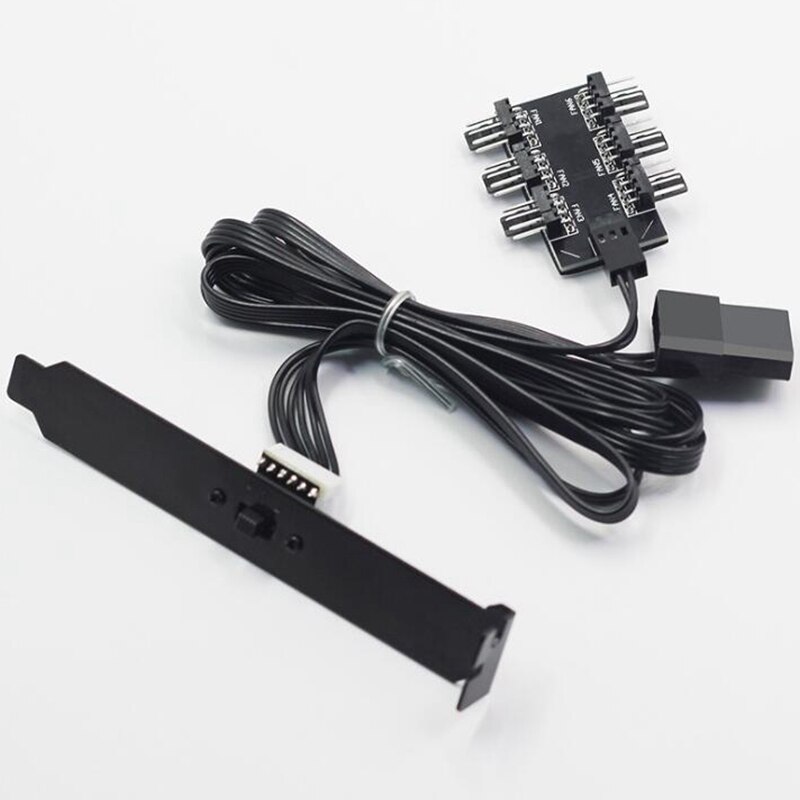 Computer Chassis Fan Temperature Control Governor PCI Bit 6-Way 3-Speed Computer Fan Controller Fan Hub