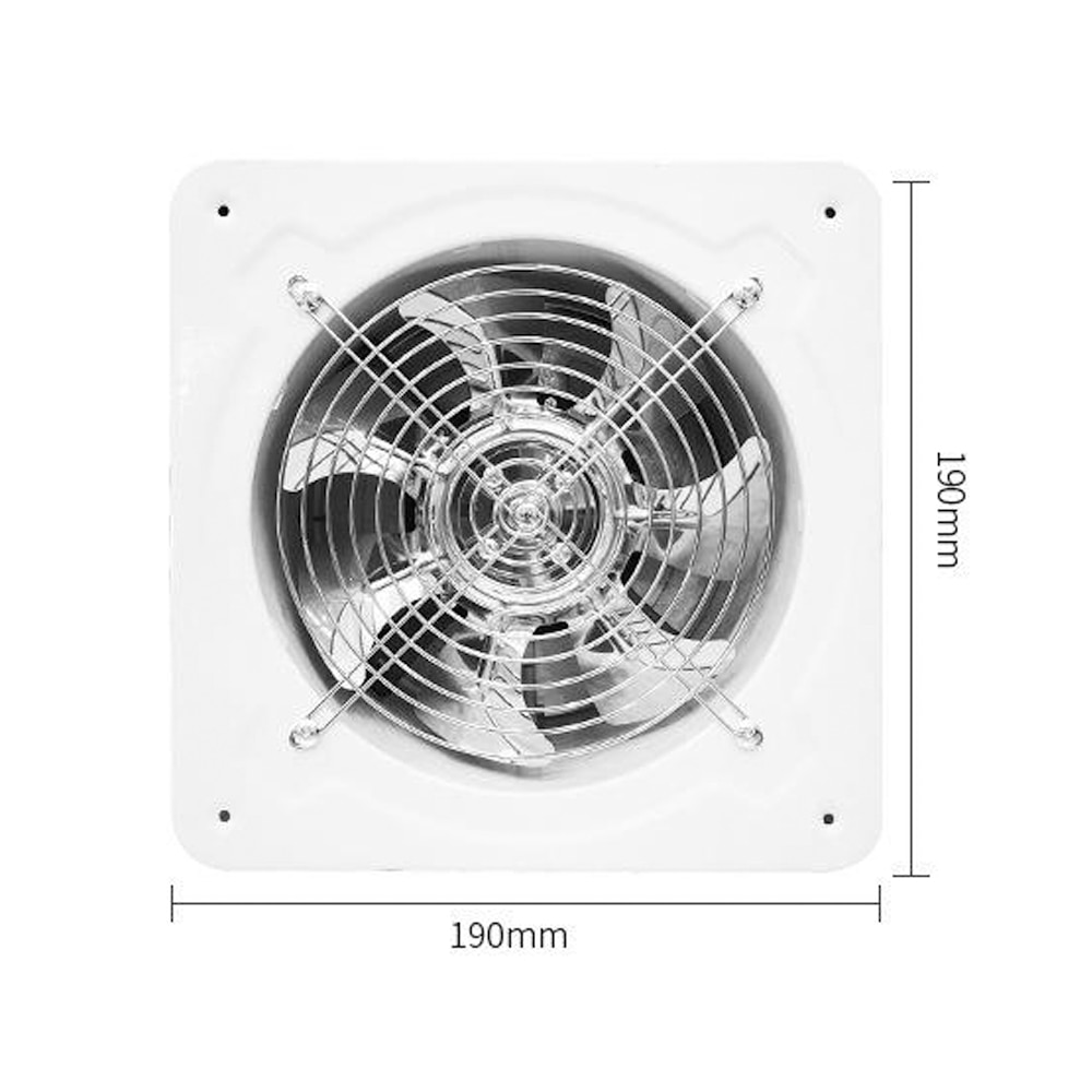 6 Inch wall mounted axial flow fan high speed kitchen range hood home exhaust fan