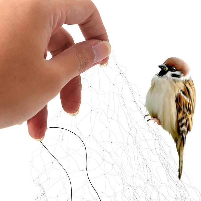 Red antipájaros de nailon para prevenir la caza, red negra para prevenir aves, para cultivo de frutas, plantas y árboles