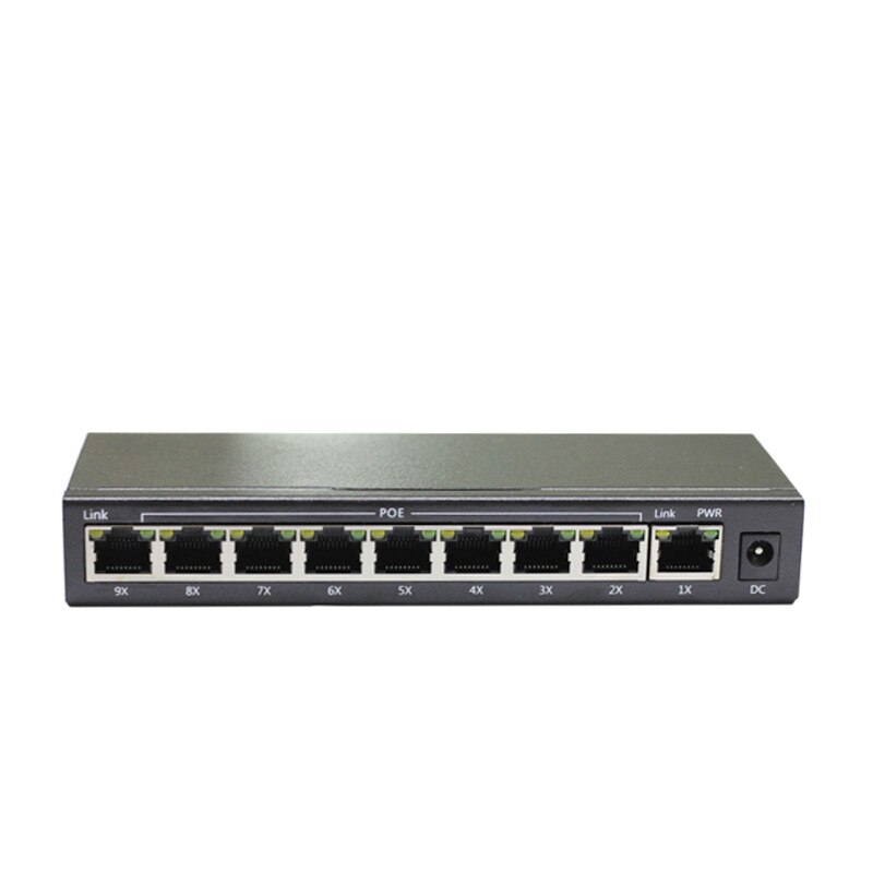 HT 9 Ports Ethernet IEEE802.3af POE switch ip phon... – Vicedeal