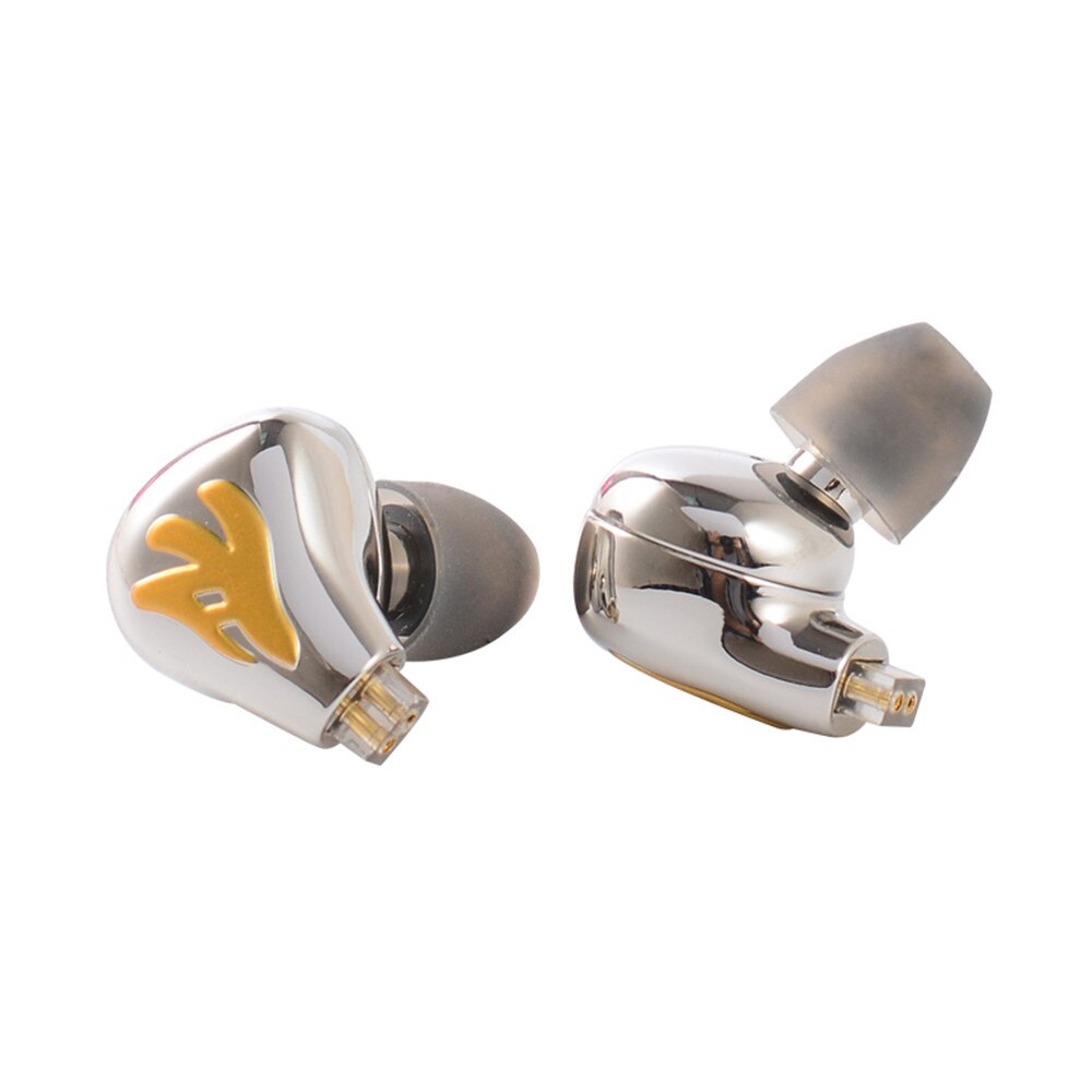 FENGRU Rosa 10mm Beryllium Crystal Composite Film In ear Metal Earphone HiFi IEM earbuds With 2Pin 0.78mm 5N OFC cable