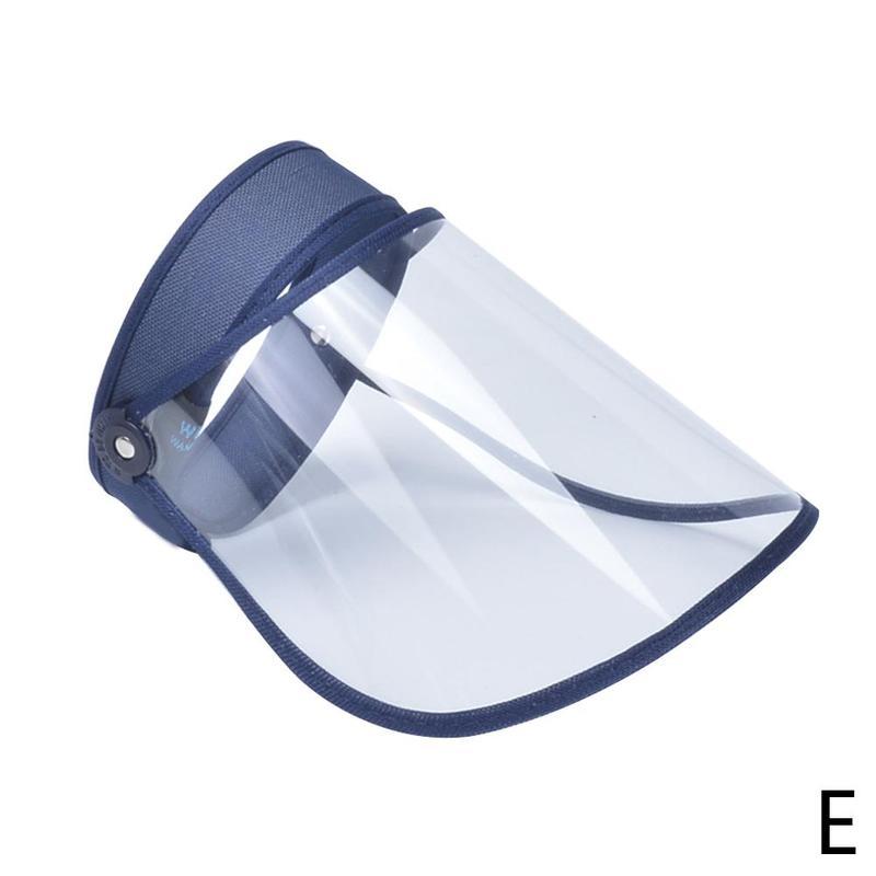 Protective Cap Transparent Anti-fog Protection Sun Saliva Empty Top Hat Men Women Hats: E