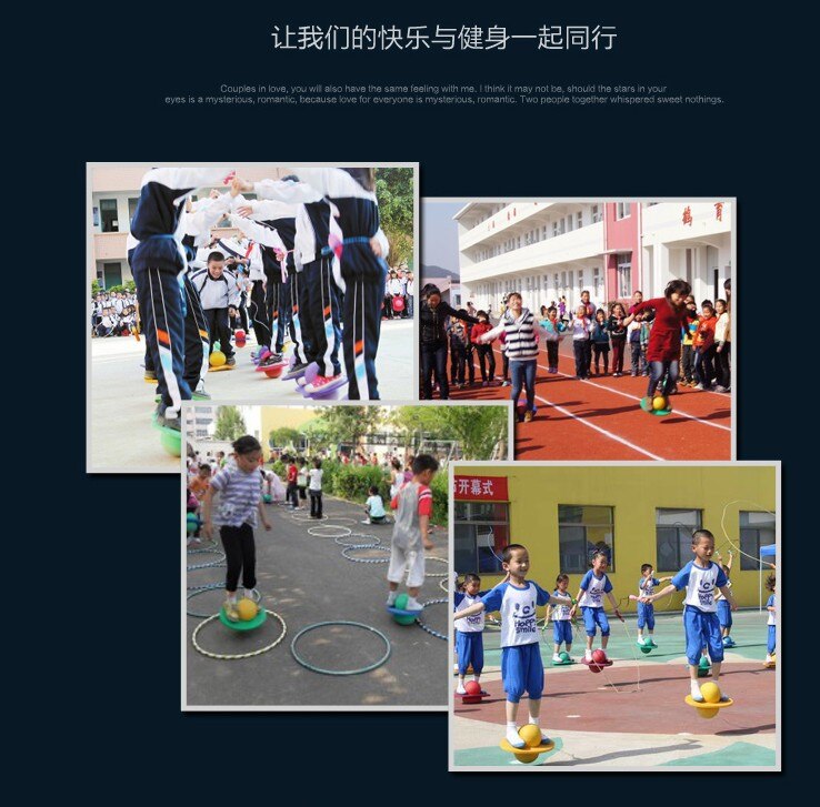 Flip-style Bouncing Ball Jumping Bounce ball Fitness Ball Rock Hopper Pogo High Bounce Space Balance Jump Board Balls