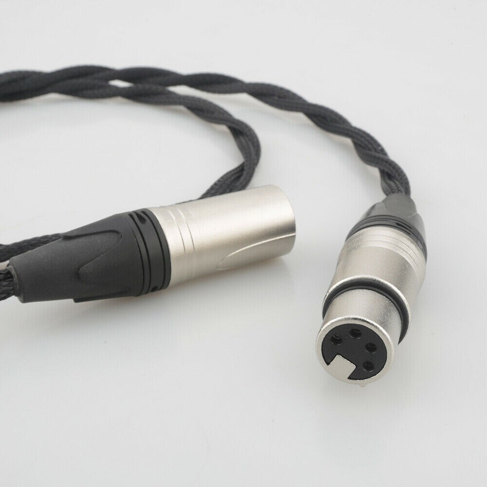 HiFi 4Pin XLR Balance Stecker auf 4Pin XLR Balance Buchse Kopfhörer Verlängerungskabel