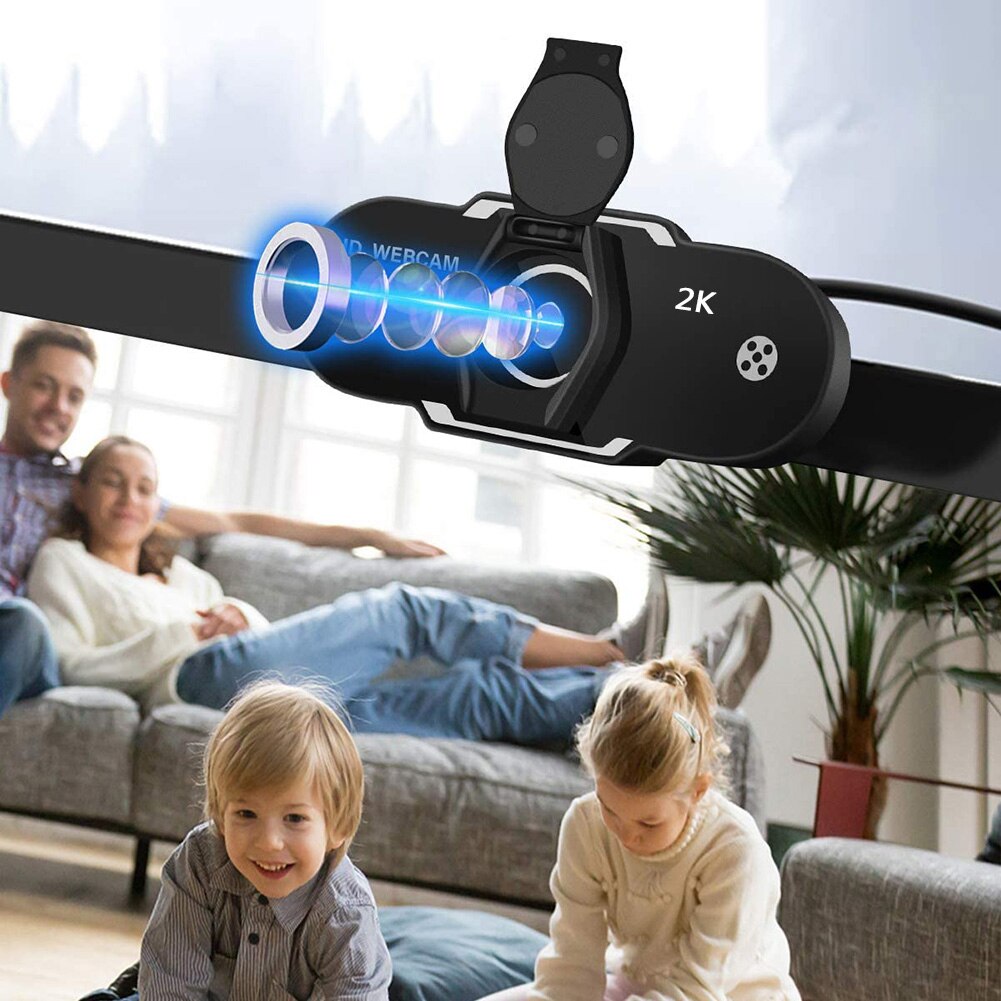 2K Full HD USB Webcam Video Online Teaching Conference Computer Web Camera