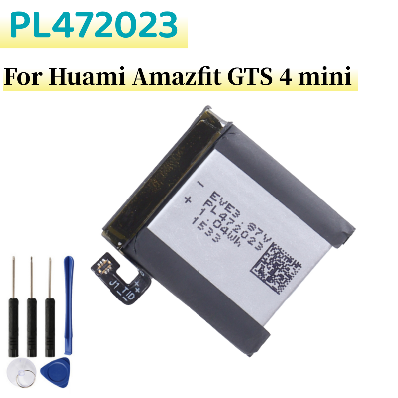 Wymiana baterii  pl472023 do huami amazfit gts 4 mini 270 mah  pl472023 + darmowe narzędzia