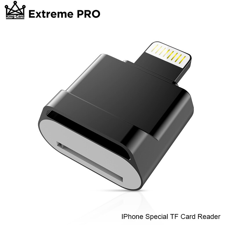 Czytnik kart TF Plug & Play lub przejściówkę ze złącza Lightning na MicroSD Adapter nie ma potrzeby sterownik dla iPhone 6/6s/6Plus/7/7Plus/8/X Usb/Otg/Lightning 2 w 1: For Reader Black