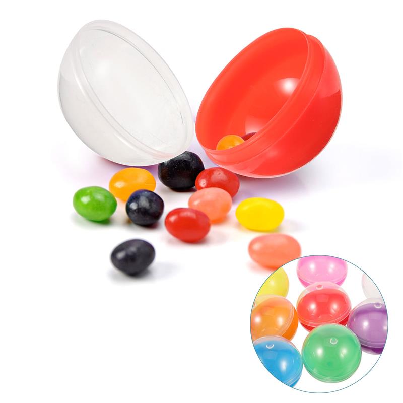 50 Uds bola rellenable máquina expendedora vacía cápsulas contenedor a granel máquinas redondas contenedores de plástico 45MM