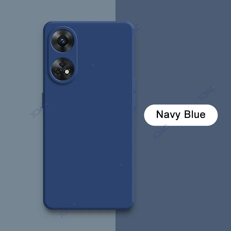 Étuis de téléphone portable en silicone liquide pour OPPO Reno8 T Global, housses de luxe pour touristes, sacs souples Reno8T, Reno 8 T, coque d'armure carrée, 4G: green