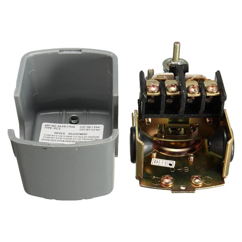 Well Water Pump Pressure Control Switch Adjustable Double Spring Pole