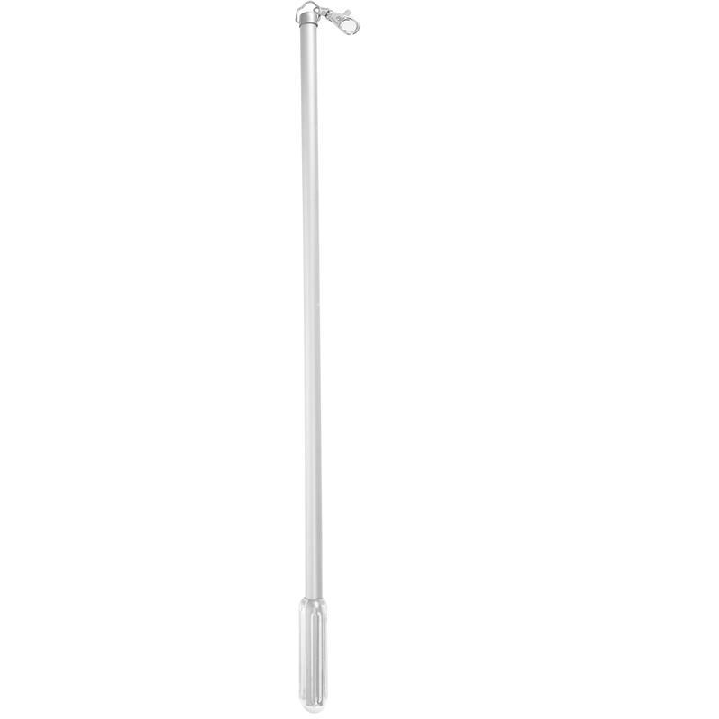 Baguette de rideau en alliage d'aluminium, nervure de rideau, le plus récent manuel, rideaux de fenêtre noirs, 1PC: YELLOW