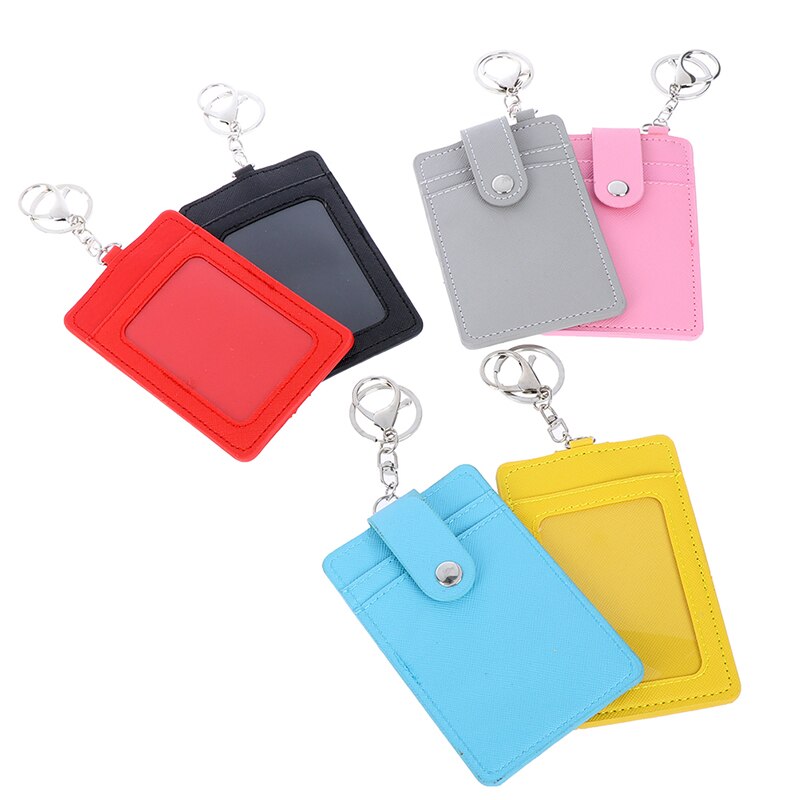 Portadores de identificación tarjetero para tarjetas de crédito bancarias Unisex, PU para tarjetas de visita Funda de cuero, fundas para tarjeta de identificación sin cordón
