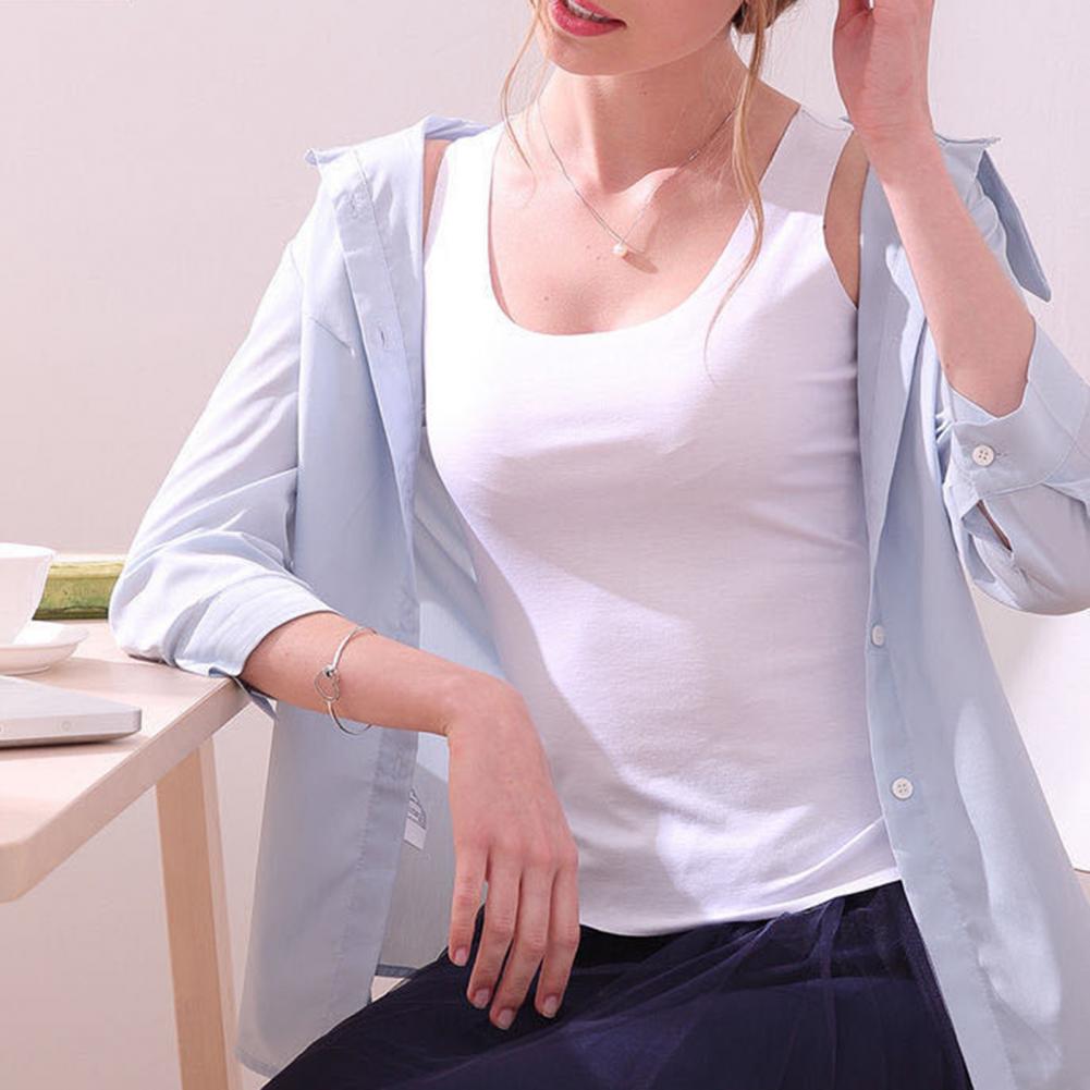 Damesvest t-shirt zomer naadloos ijzijden vest dames ondershirt ondergoed all-match casual tanktops dames blouse camis