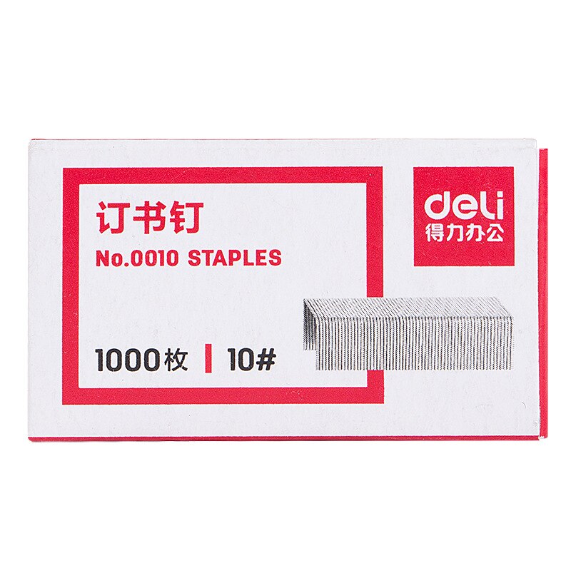 1000pcs Deli Staples Set 10# 24/6 Stainless Steel Staple for Stapler Binder Stationery Office School Binding Supplier F340