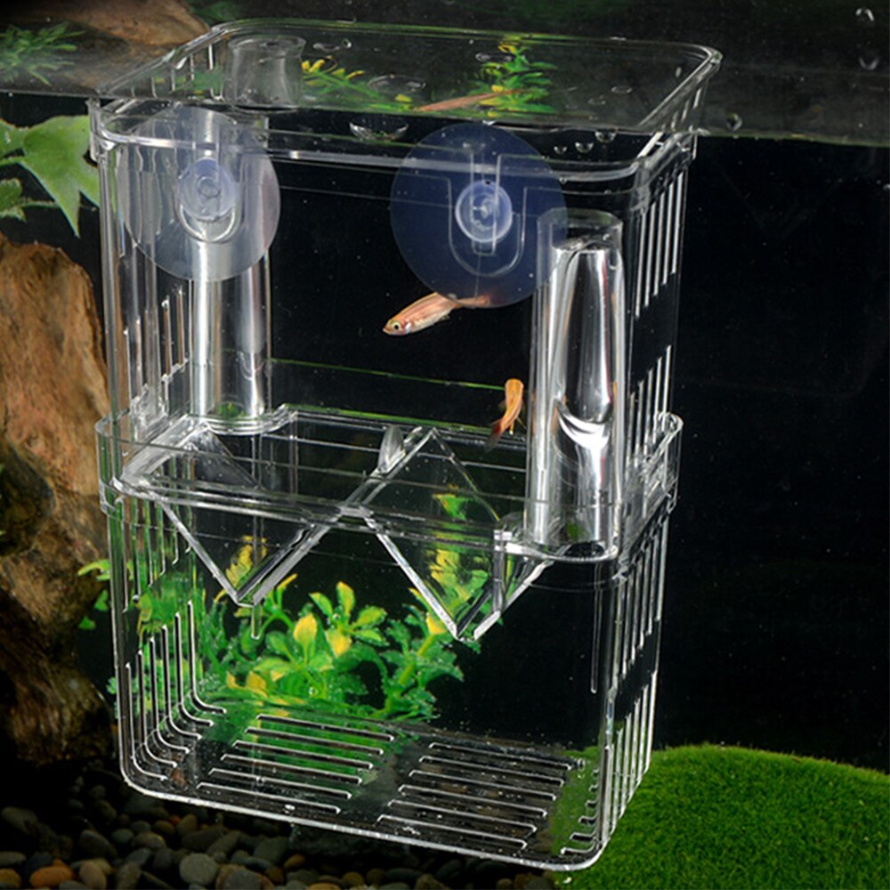 1PCS Multifunctional Transparent Small Fish Tank Spawning Box Isolation Box Aquarium Hatchery Pet Farm Supplies