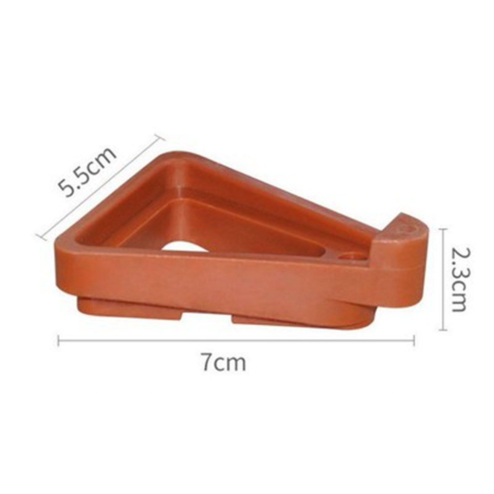12 pçs vaso de flores pés suporta exibição não deslizamento risers bonsai estande jardim ao ar livre indoor suporte flor flores crescente: Brick Red A