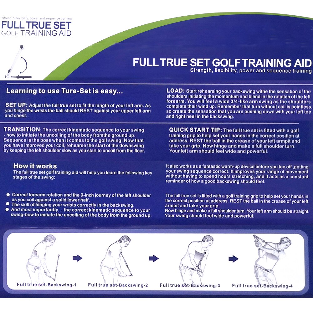 Golf Swing Trainer Aid Adjustable Portable Golf Training Aid to Improve Hinge Forearm Rotation Shoulder Turn Lightweight Grip