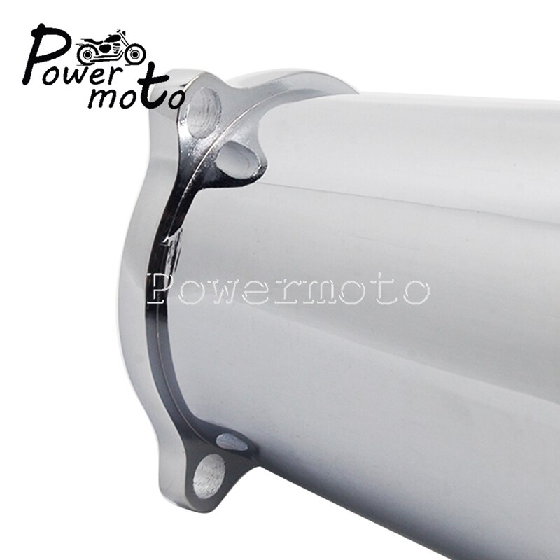 Chrome Motorcycle Carb Carburetor Velocity Stack CV Carburetor 4" Long Air Intake For Harley Softail Classic Bobber Chopper