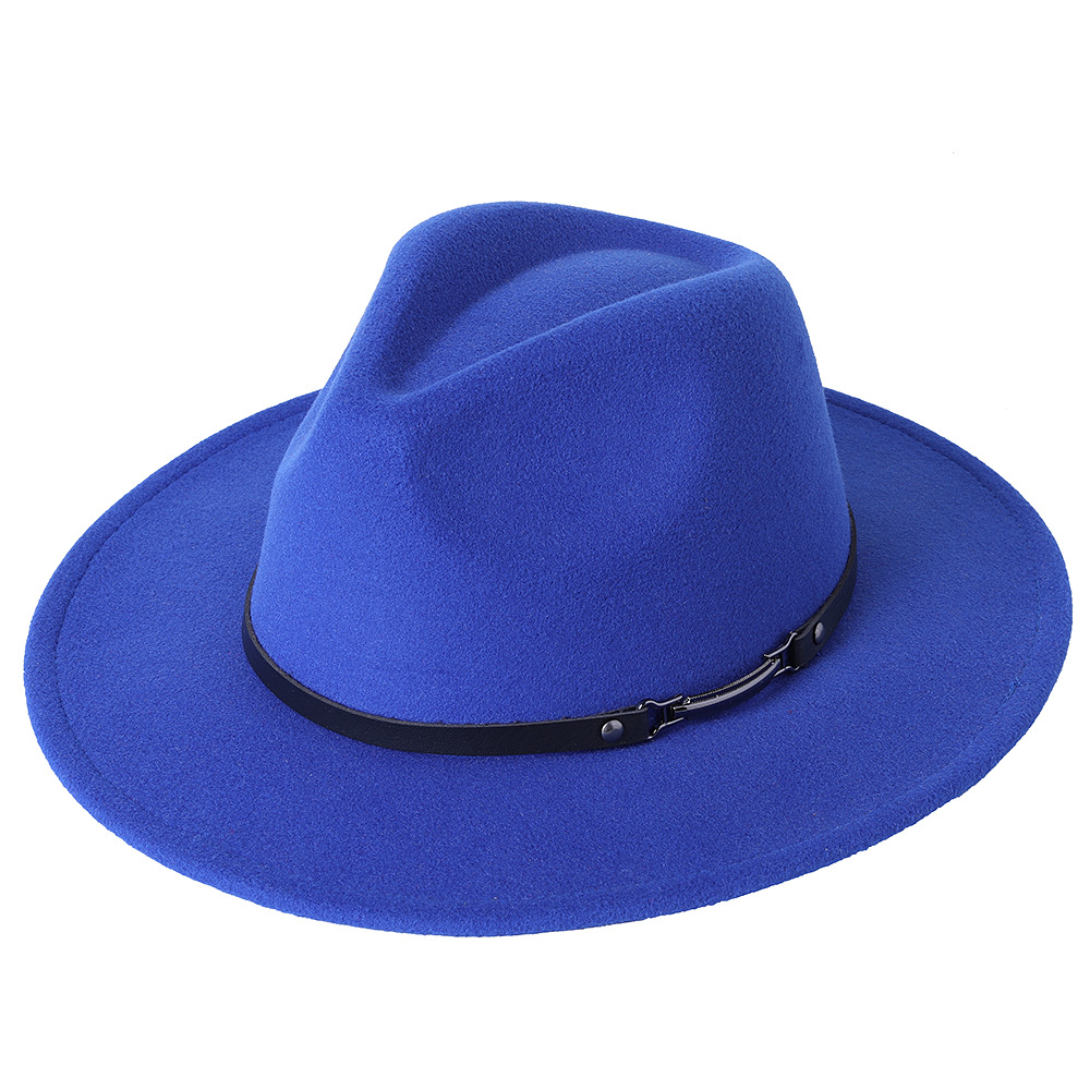 Brzoskwiniowe serce kapelusz Fedora damski łańcuszek duży kapelusz jesienno-zimowy Unisex kościół Panama kapelusz nowy Jazz filcowy kapelusz hurtowo: 06