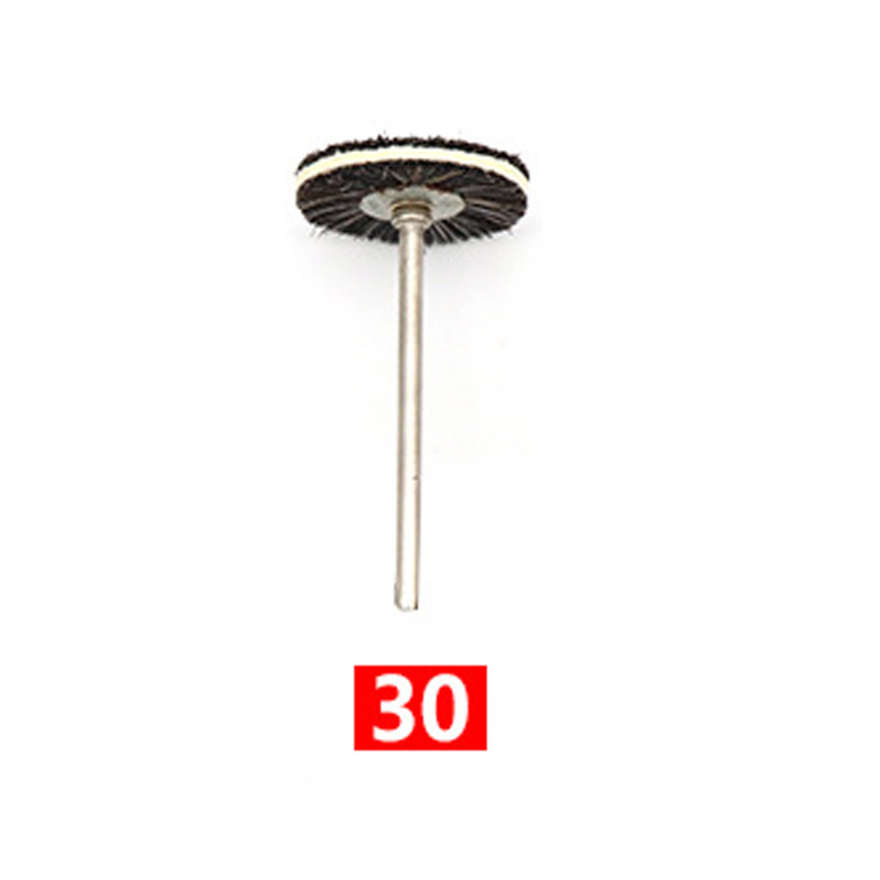 2,35mm, , 1 Uds., Mini cepillo de alambre, taza de rueda, juego de cepillos de alambre de acero y latón, vástago para herramientas rotativas eléctricas Dremel, amortiguador de pulido