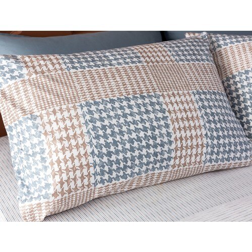 Madame Coco Chevre Ranforce Dubbele Persoonlijkheid Dubbelzijdig Dekbedovertrek Set-Blauw/Aarde Bed Covers Thuis Textiel luxe Spreien