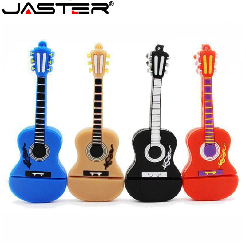 JASTER USB 2.0 Guitar pen drive 4GB 8GB 16GB 32GB USB Flash Drive pendrive memory stick u disk