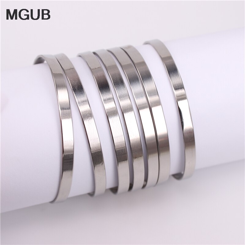 Mgub Diameter 70Mm 5Mm Breed 7Pcs Armband Rvs Mannen En Vrouwen Bright Geschikt Voor Slijtage Originele afbeelding LH511