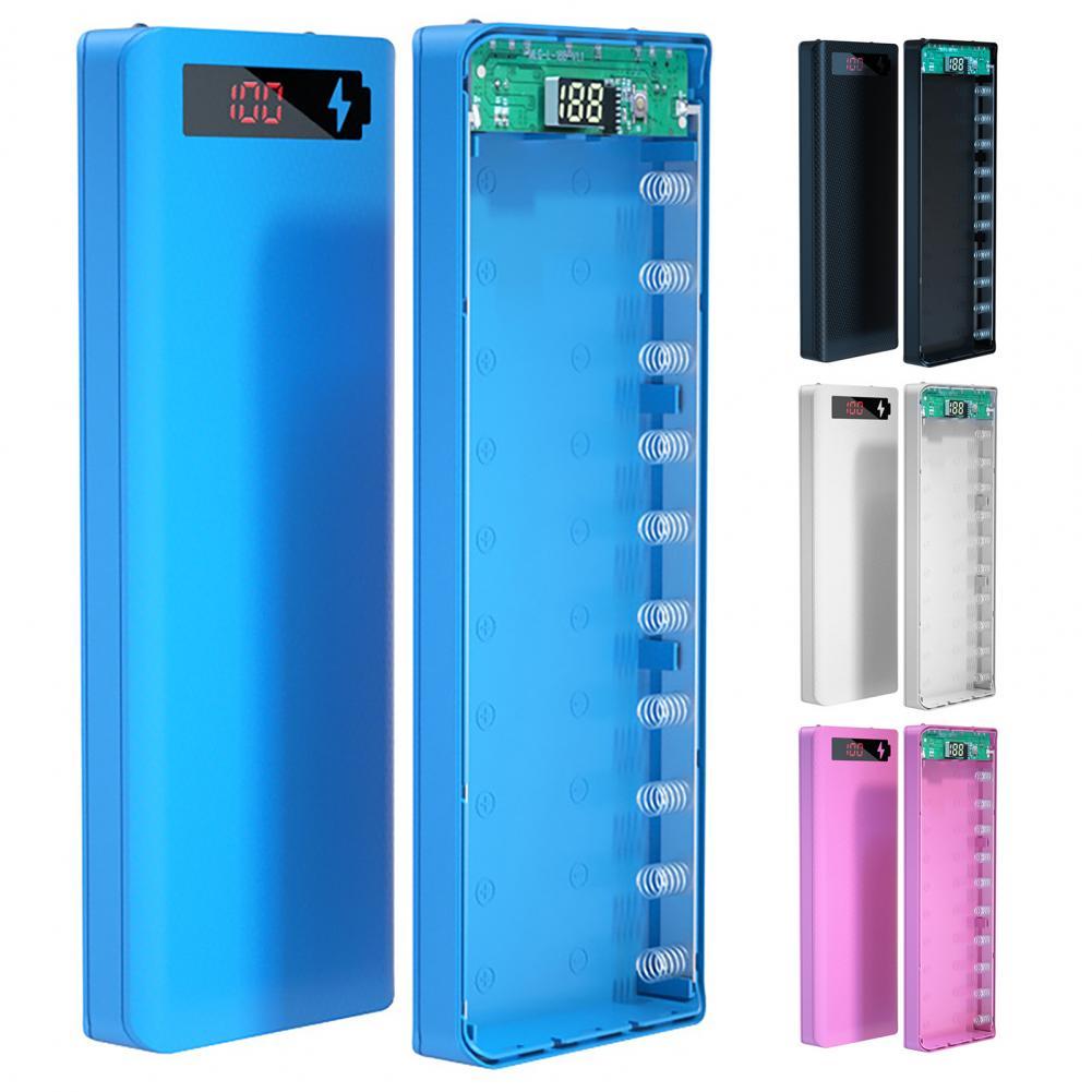 M10/L10 Power Bank Case Afneembare 10X18650 Batterij Doos Led Digitale Display Power Bank Box Smart telefoon Batterij Lader Doos