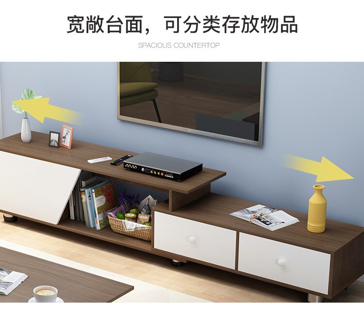 JOYLOVE Nordic TV Cabinet Coffee Table Combination Modern Minimalist Living Room Bedroom Small Floor Cabinet Chinese Simple