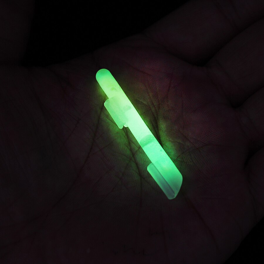 10pcs Clip-On Fishing Rod Glow Stick Fishing Lights Float Stopper Fireflies Night Fishing Float Bobber Dark Glow Stick Outdoor