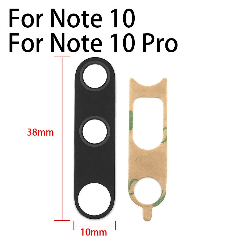 Nowy dla Xiaomi Mi Note 10 Pro tylna kamera wymiana obiektywu szklanego dla Redmi Note 7 8 Note7 Note8 Pro: Note 10  Lens