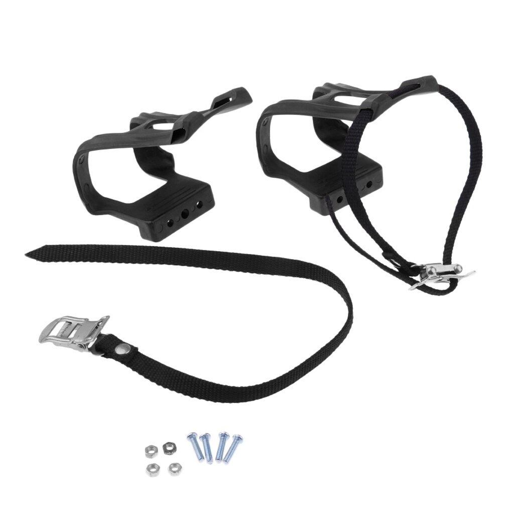 2 stuks fiets antislip pedalen teenclips riempjes vaste versnelling nylon