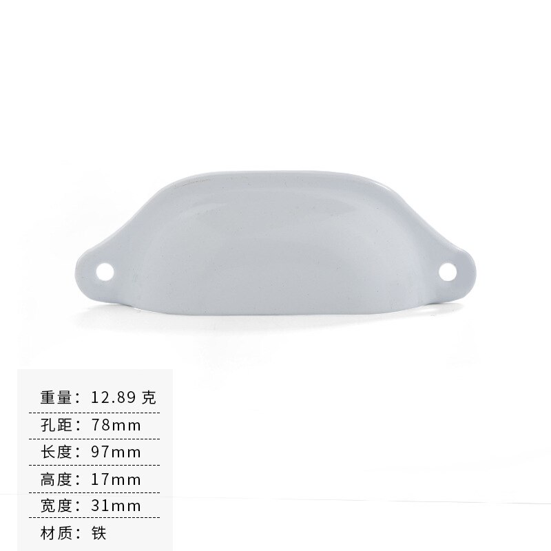 10 stuks goo-ki antieke kast kast beker meubel ladekast schelp handgrepen kastgreep antieke messing meubelgreep: Gevoed -9