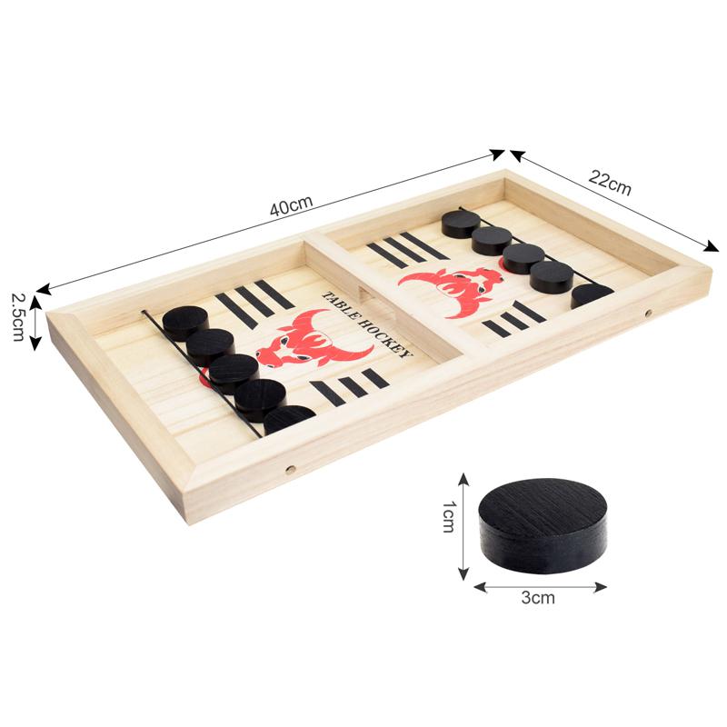 Desktop schaakspel ouder-kind interactief schaakspel voor kinderen speelgoed 5 tafelvoetbalspel snel hockey bord puck spel  f4: Default Title
