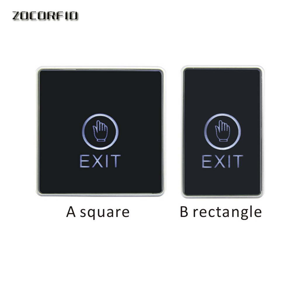 Push Touch Exit Button Door Eixt Release Button for access Control System for Home Security Protection With LED Indicator